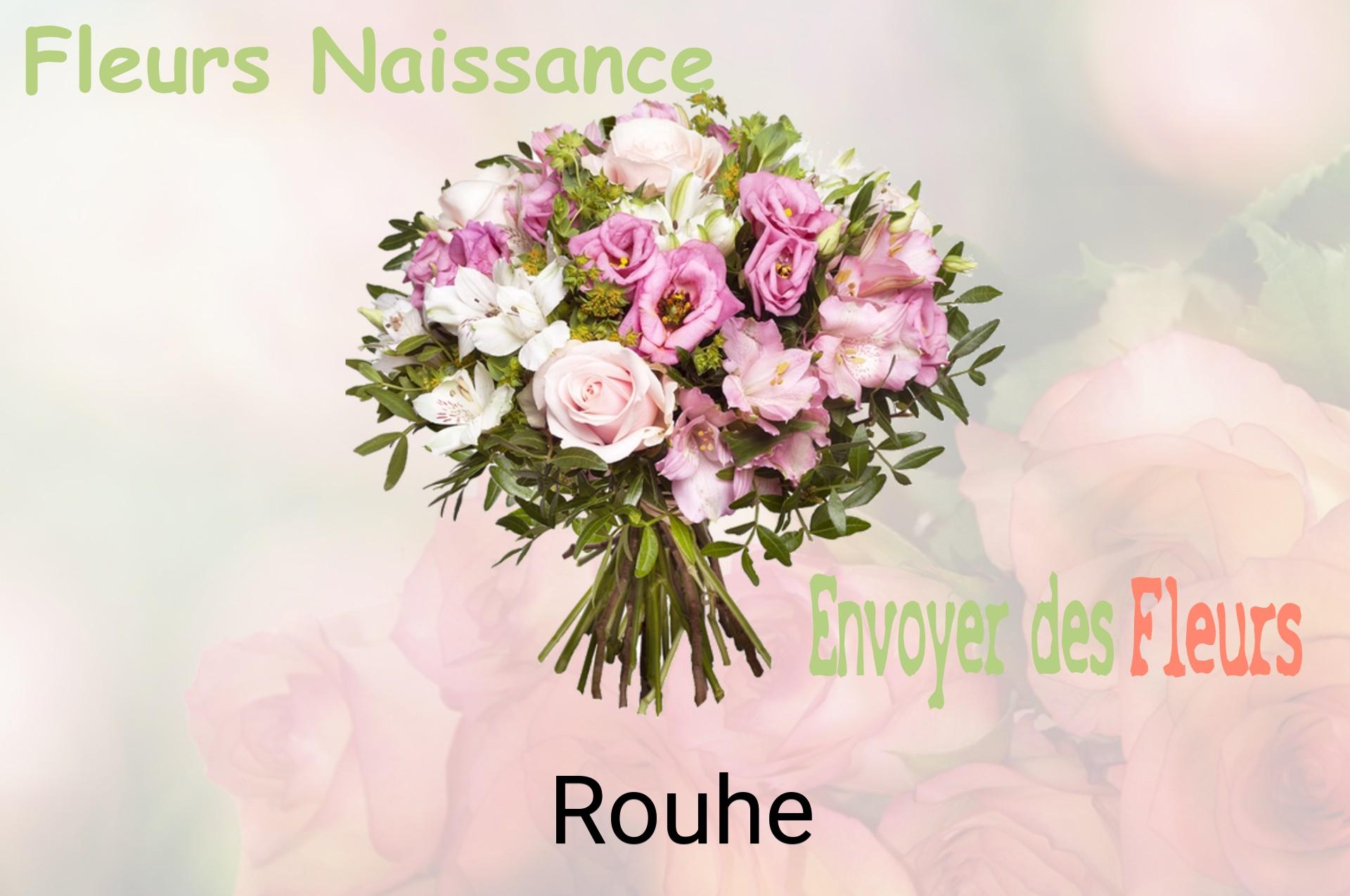 Bouquet de fleurs de naissance livré à Rouhe